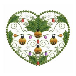 Christmas Round Bells 02 machine embroidery designs