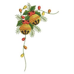 Christmas Round Bells 04 machine embroidery designs