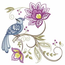 Jacobean Birds 02(Md) machine embroidery designs