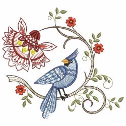 Jacobean Birds 06(Sm) machine embroidery designs