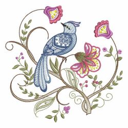 Jacobean Birds 09(Md) machine embroidery designs