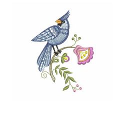 Jacobean Birds 10(Lg) machine embroidery designs