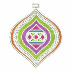 Paletted Christmas Ornaments 09 machine embroidery designs