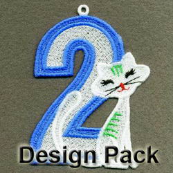 FSL Cat Numbers machine embroidery designs