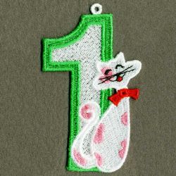 FSL Cat Numbers 01 machine embroidery designs