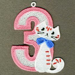 FSL Cat Numbers 03 machine embroidery designs