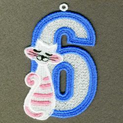 FSL Cat Numbers 06 machine embroidery designs