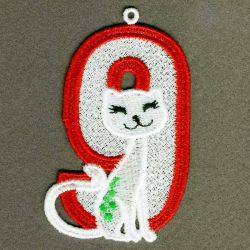 FSL Cat Numbers 09 machine embroidery designs