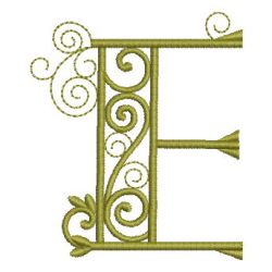 Curly Alphabets 05 machine embroidery designs