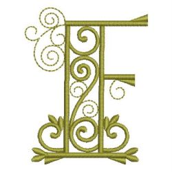 Curly Alphabets 06 machine embroidery designs