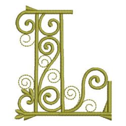 Curly Alphabets 12 machine embroidery designs
