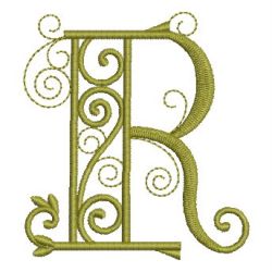 Curly Alphabets 18 machine embroidery designs