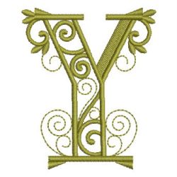 Curly Alphabets 25 machine embroidery designs