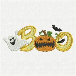 Halloween BOO 02 machine embroidery designs