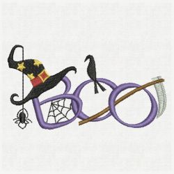 Halloween BOO 03 machine embroidery designs