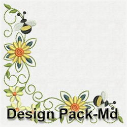 Bee Corner Decorations(Md) machine embroidery designs