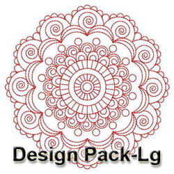 Redwork Quilt Blocks(Lg) machine embroidery designs