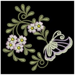 Butterfly Flower Decorations 01(Lg) machine embroidery designs