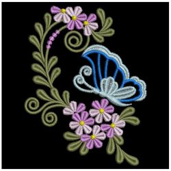 Butterfly Flower Decorations 02(Sm) machine embroidery designs