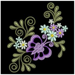 Butterfly Flower Decorations 08(Sm) machine embroidery designs