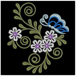 Butterfly Flower Decorations 10(Lg) machine embroidery designs