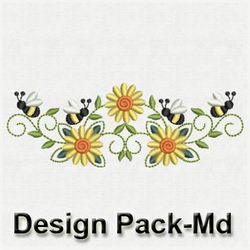 Bee Border Decorations(Md) machine embroidery designs