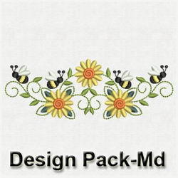 Bee Border Decorations(Md) machine embroidery designs