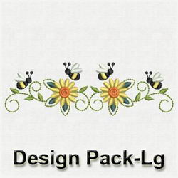 Bee Border Decorations(Lg) machine embroidery designs