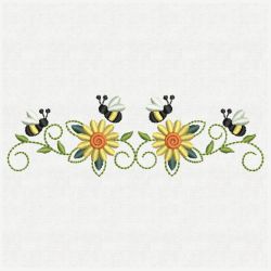 Bee Border Decorations 03(Md) machine embroidery designs