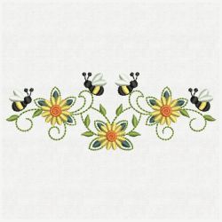 Bee Border Decorations 04(Md) machine embroidery designs