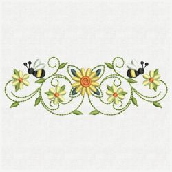 Bee Border Decorations 05(Lg) machine embroidery designs