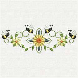 Bee Border Decorations 06(Lg) machine embroidery designs