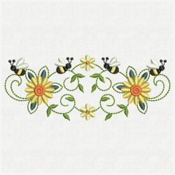 Bee Border Decorations 09(Lg) machine embroidery designs