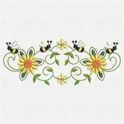 Bee Border Decorations 09(Lg) machine embroidery designs