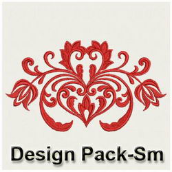 Heirloom Flowers Damask(Sm) machine embroidery designs