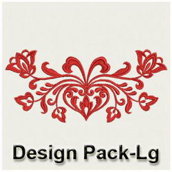 Heirloom Flowers Damask(Lg) machine embroidery designs