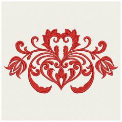 Heirloom Flowers Damask 02(Md) machine embroidery designs