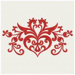 Heirloom Flowers Damask 03(Md) machine embroidery designs