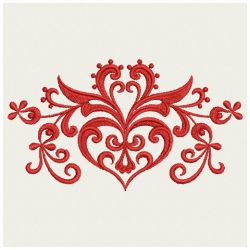 Heirloom Flowers Damask 03(Sm) machine embroidery designs