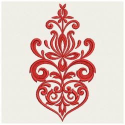 Heirloom Flowers Damask 07(Md) machine embroidery designs