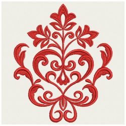 Heirloom Flowers Damask 08(Md) machine embroidery designs