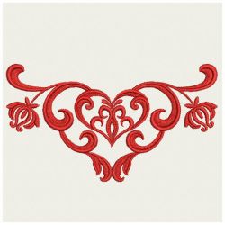 Heirloom Flowers Damask 09(Md) machine embroidery designs