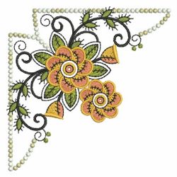 Patchwork Floral Corners 04(Lg) machine embroidery designs