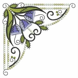 Patchwork Floral Corners 05(Lg) machine embroidery designs
