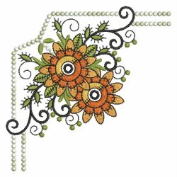 Patchwork Floral Corners 10(Sm) machine embroidery designs