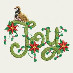 Christmas Quail 02 machine embroidery designs