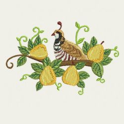 Christmas Quail 03 machine embroidery designs