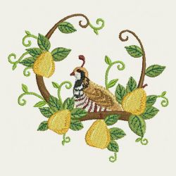 Christmas Quail 09 machine embroidery designs