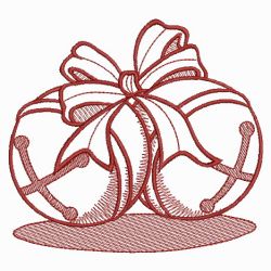 Redwork Round Bells 02(Lg)