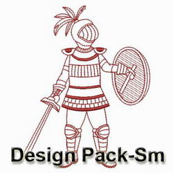 Redwork Little Knight(Sm) machine embroidery designs